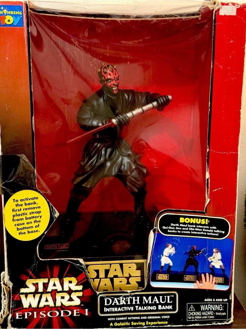 Star Wars Darth Maul Action Bank - Red, Black